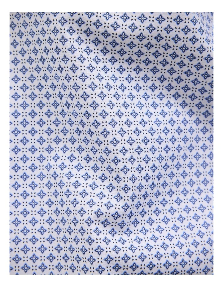 Toby Geo Print Shirt in Blue image 7