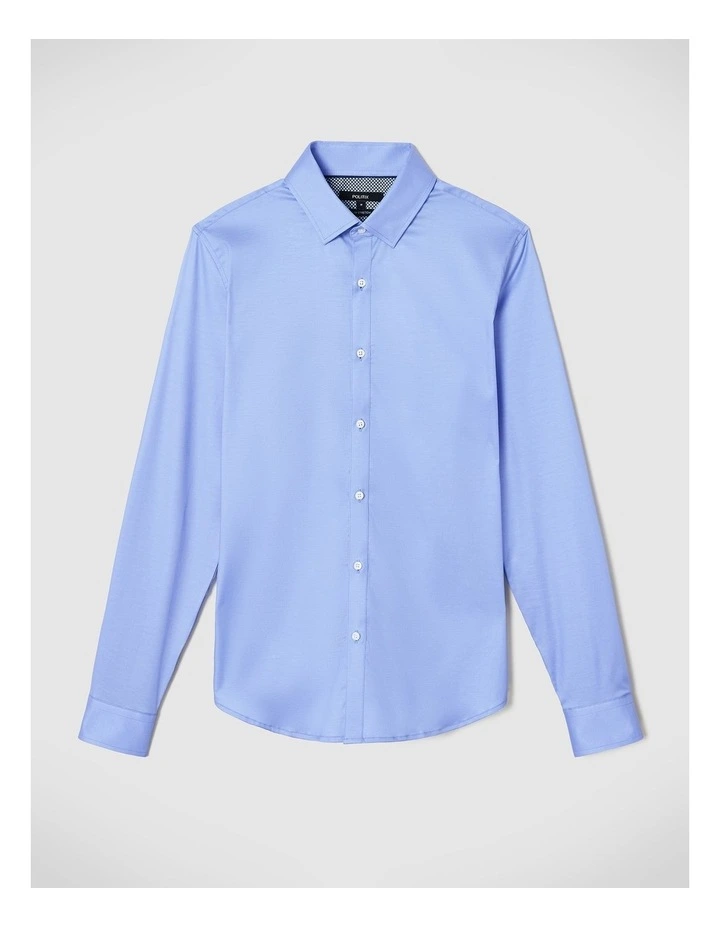 Noah Tencel Lyocell Blend Shirt in Blue image 2