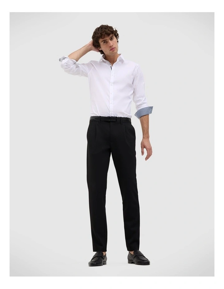 Aaron Cotton Shirt in White image 3