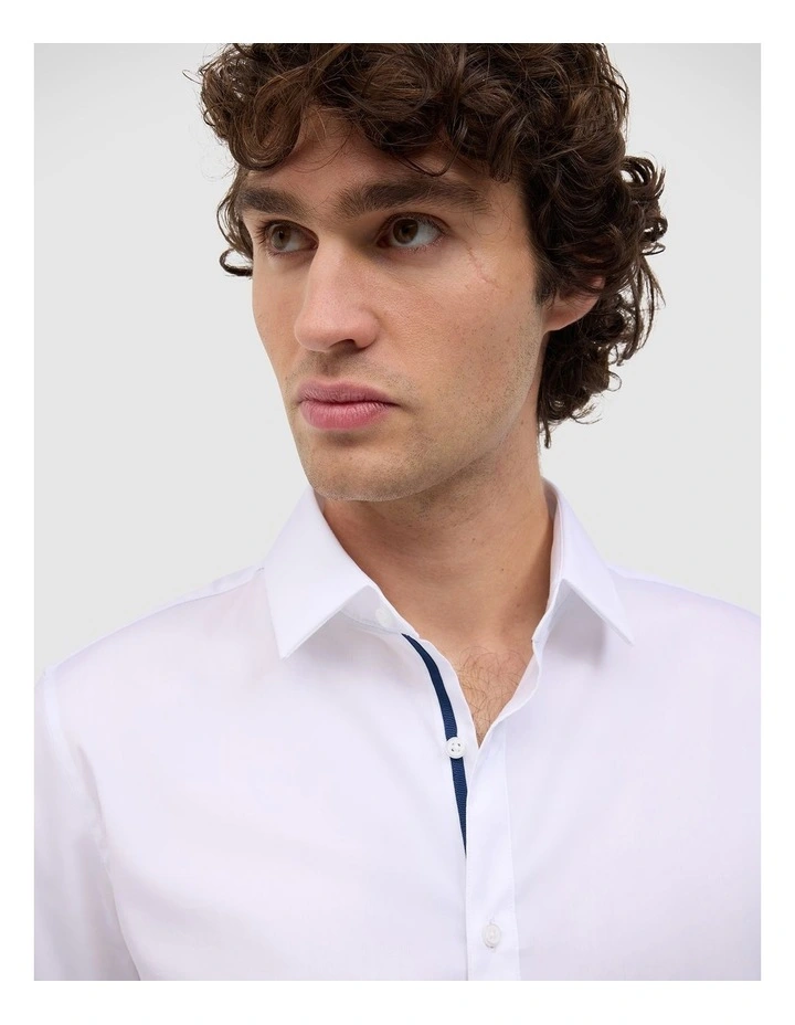 Aaron Cotton Shirt in White image 4