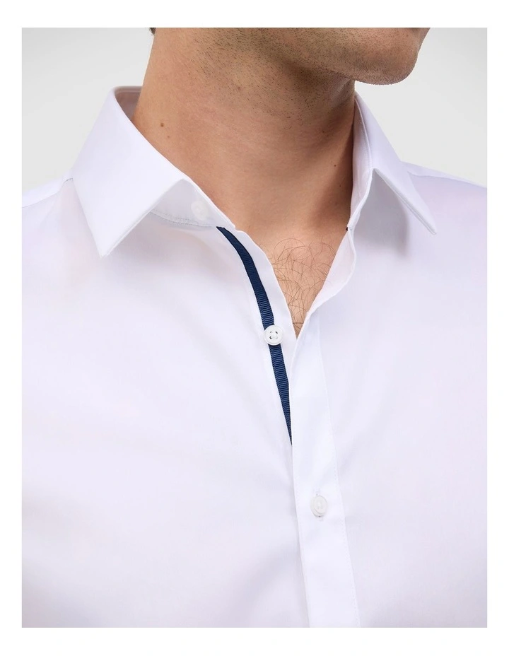 Aaron Cotton Shirt in White image 5