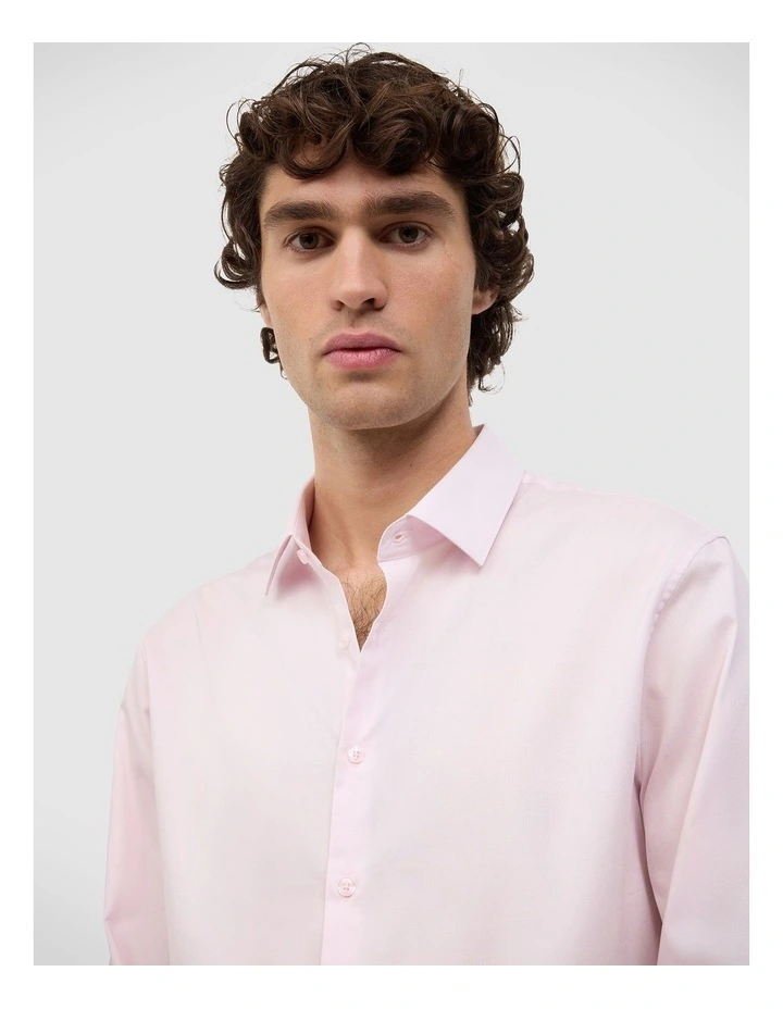 Eddie Long Sleeve Shirt in Pink image 3