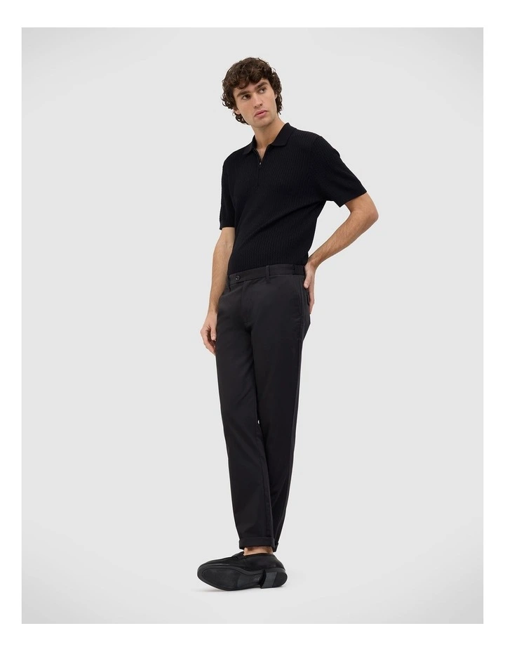 Tyler Comfort Stretch Chino in Dark Charcoal image 3
