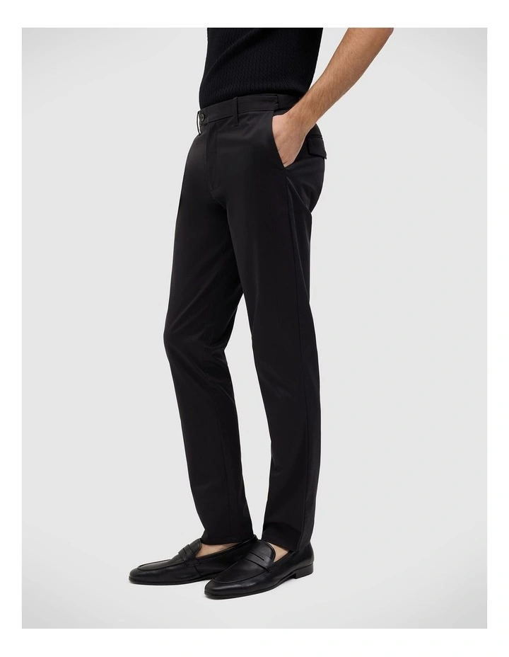 Tyler Comfort Stretch Chino in Dark Charcoal image 4
