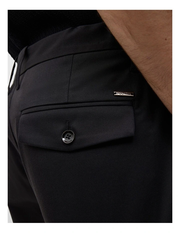 Tyler Comfort Stretch Chino in Dark Charcoal image 6