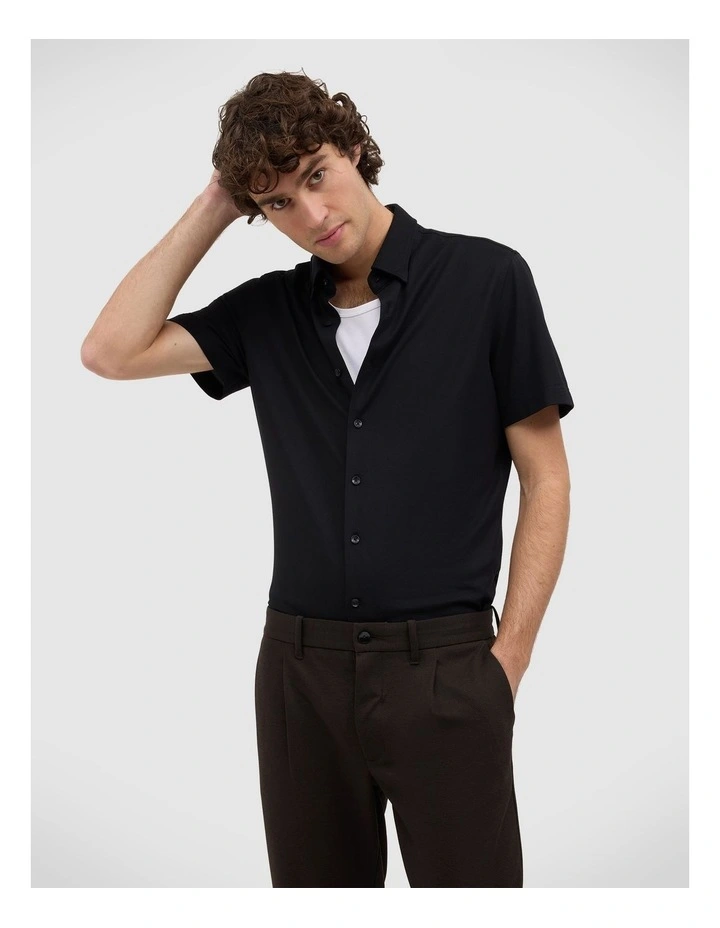 Keiran Performance Shirt in Black image 1