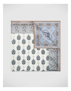Harvey Silk Pocket Square in Blue