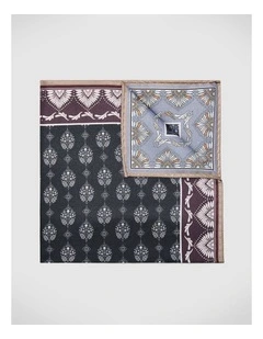 Harvey Silk Pocket Square in Navy