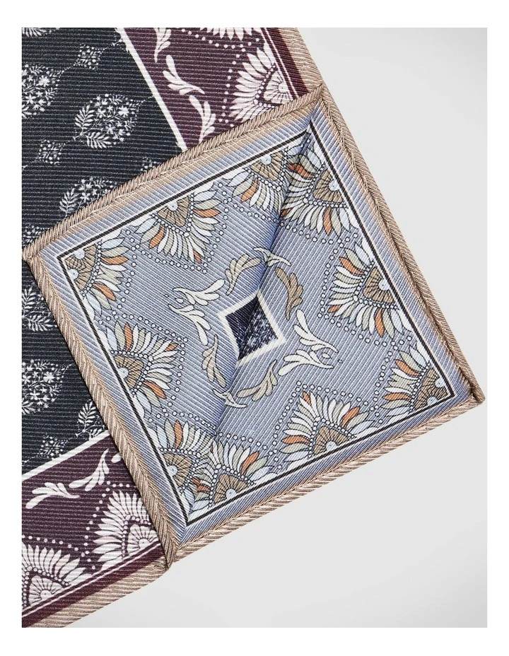 Harvey Silk Pocket Square in Navy image 2