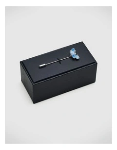 Abe Butterfly Lapel Pin in Silver