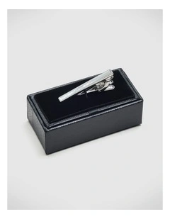 Mason Mother Of Pearl Tie Clip in Silver