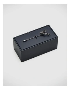 Ash Stag Lapel Pin in Gunmetal