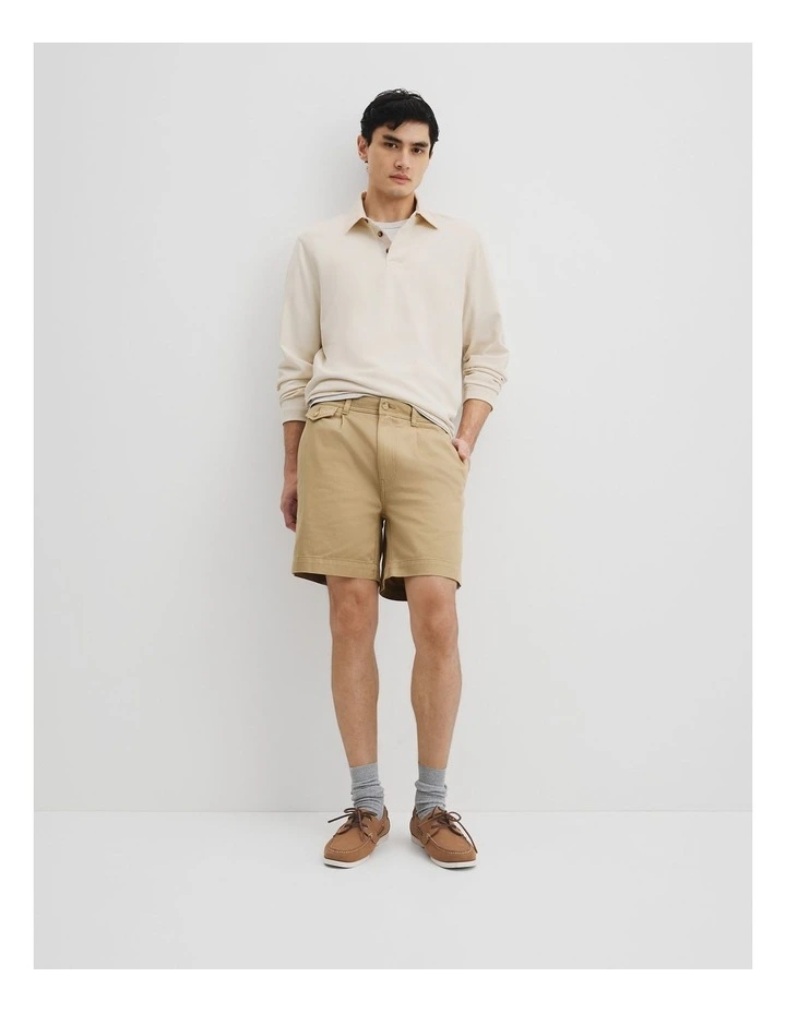 Australian Cotton Workwear Short in Stone image 1