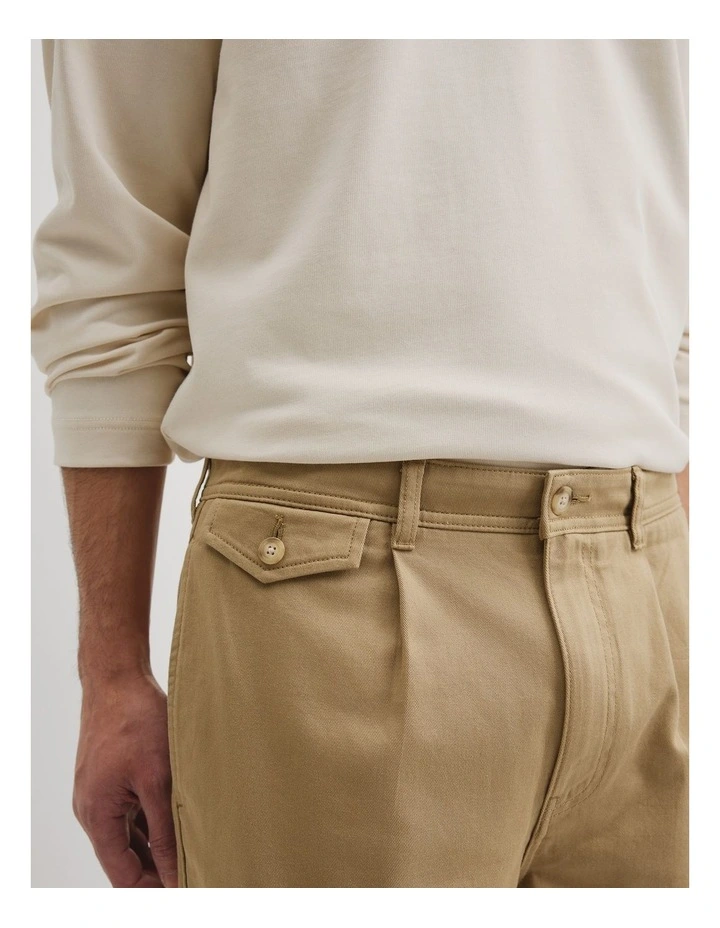 Australian Cotton Workwear Short in Stone image 5