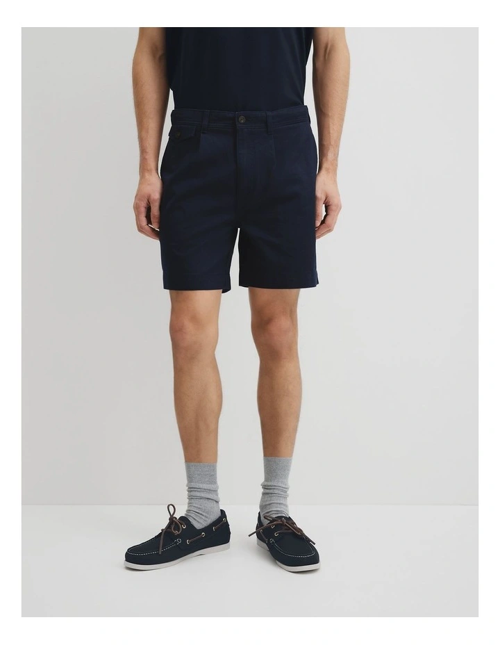 Australian Cotton Workwear Short in Navy image 2