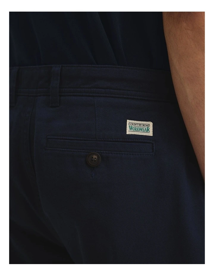 Australian Cotton Workwear Short in Navy image 4