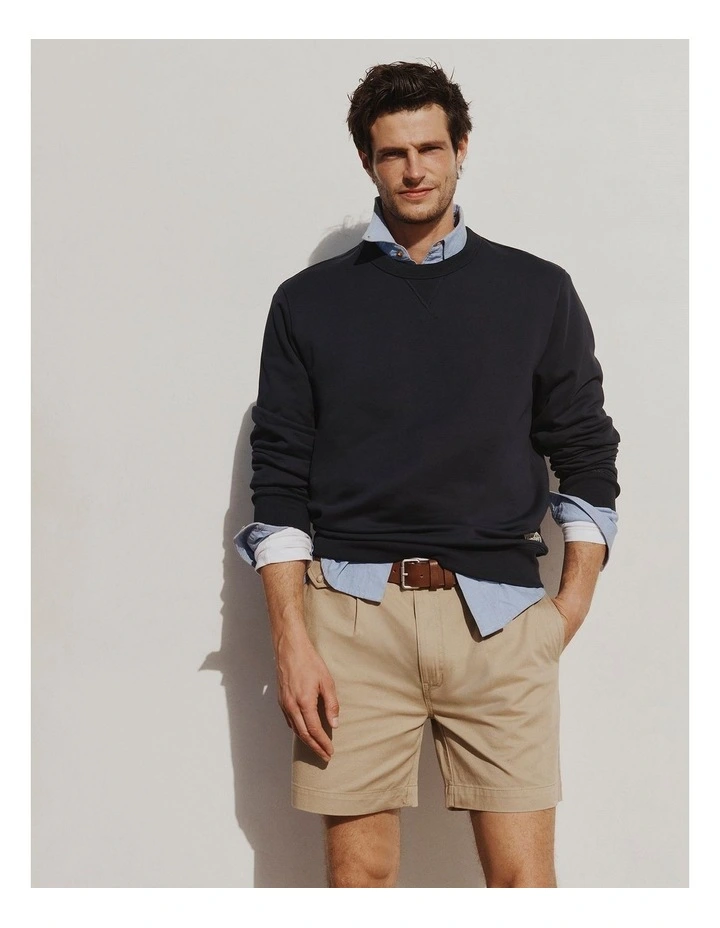 Australian Cotton Workwear Sweat in Navy image 2