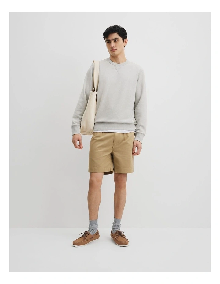 Australian Cotton Workwear Sweat in Grey Melange image 3