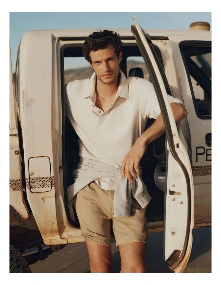 Australian Cotton Workwear Rugby in Oat image 2