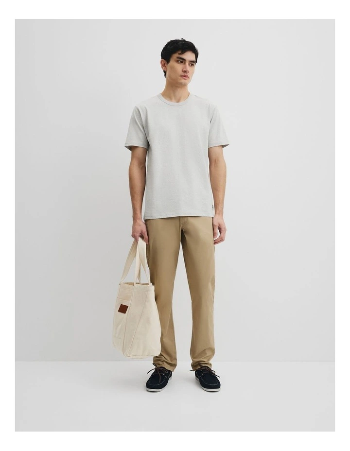 Vac Workwear T-shirt in Grey Melange image 3