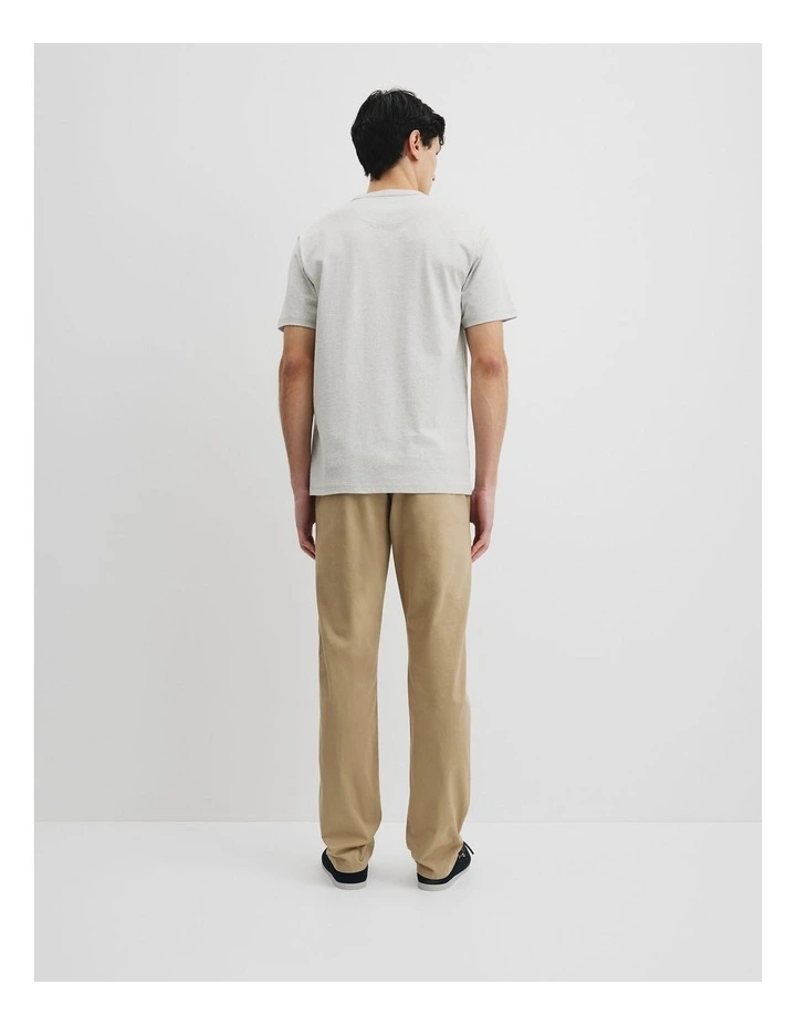Vac Workwear T-shirt in Grey Melange image 4