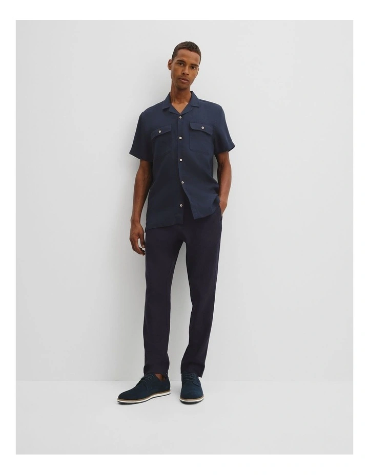 Wesley Derby Shoes in Navy image 2