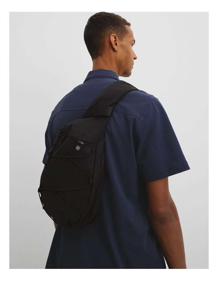 Travel Sling Bag in Black image 2