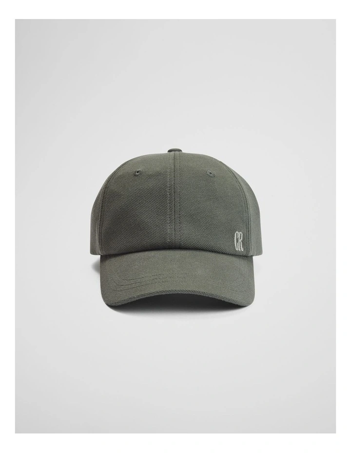 Australian Cotton Pique Logo Cap in Thyme image 1
