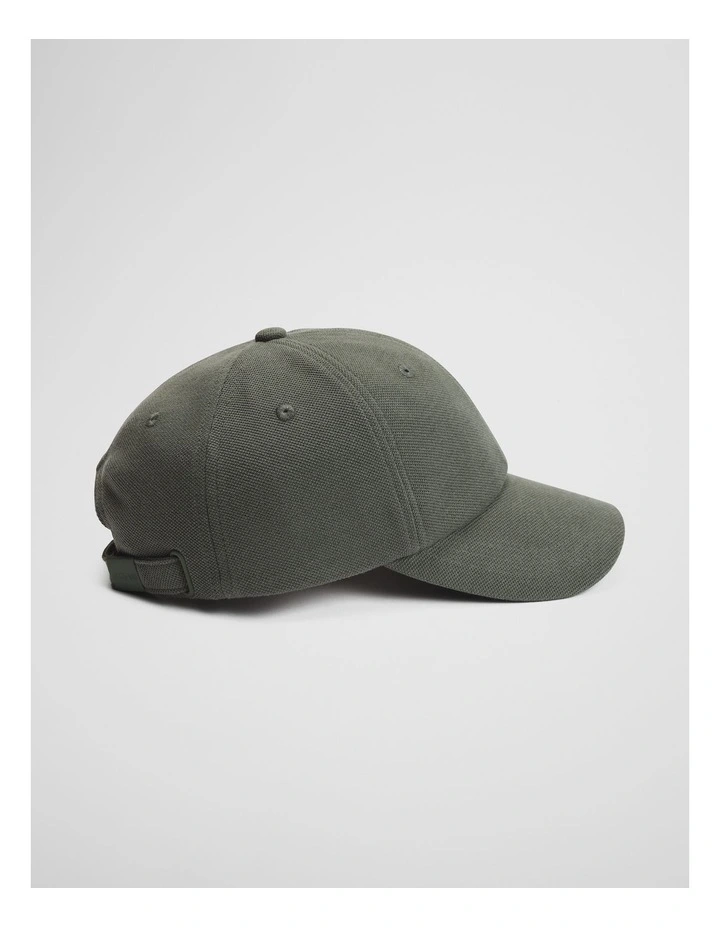 Australian Cotton Pique Logo Cap in Thyme image 3