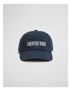 Country Road Washed Cap in Navy