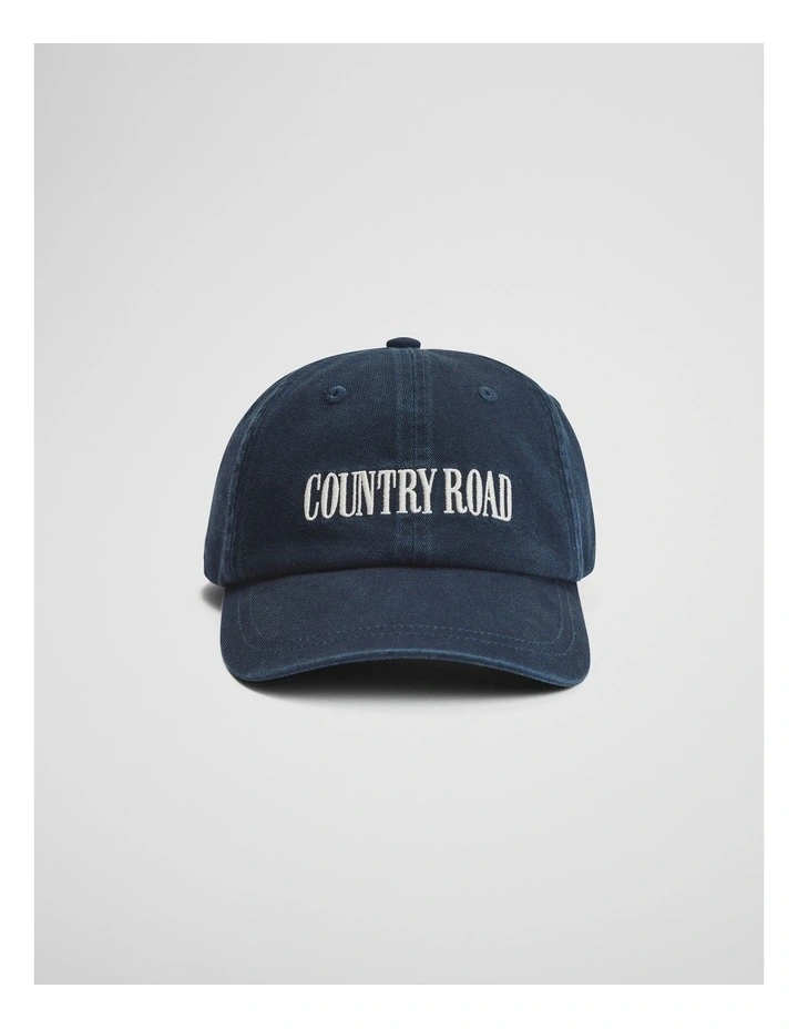 Country Road Washed Cap in Navy image 1