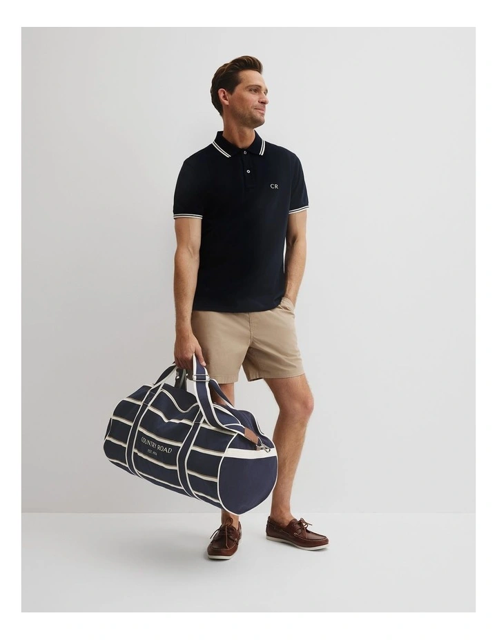 Country Road Logo Tote in Navy Stripe image 2