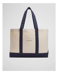 Country Road Large Cotton Shopper in Navy
