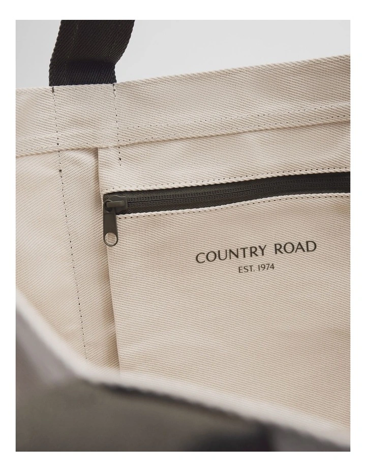 Country Road Large Cotton Shopper in Thyme image 3