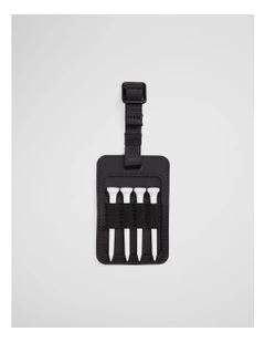 Cr Golf Tee Bag Tag in Black