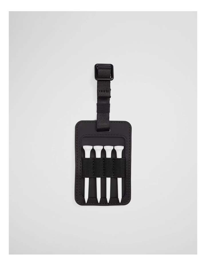 Cr Golf Tee Bag Tag in Black image 1