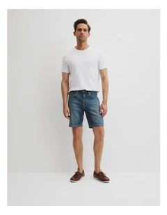 Denim Short in Dark Indigo