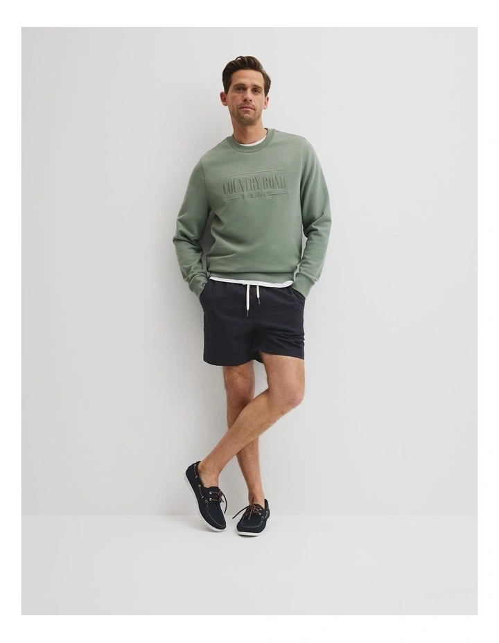 Verified Australian Cotton Heritage Sweat in Evergreen image 1