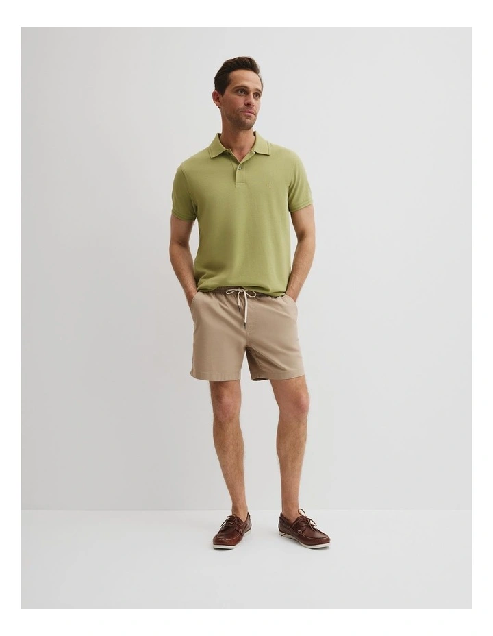 Australian Cotton Pique Polo in Cactus image 3