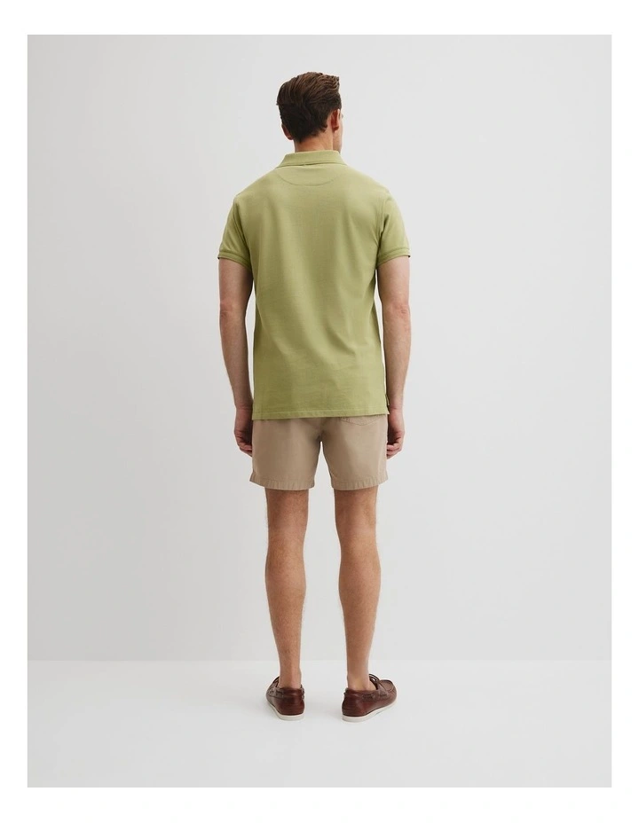 Australian Cotton Pique Polo in Cactus image 4