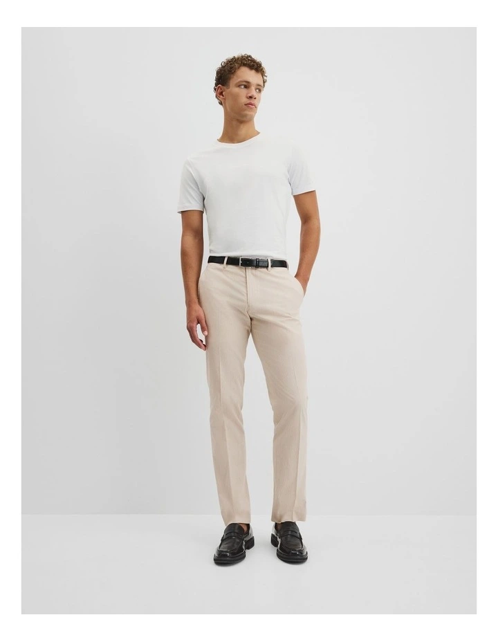 Seersucker Tailored Pant in Sand image 1