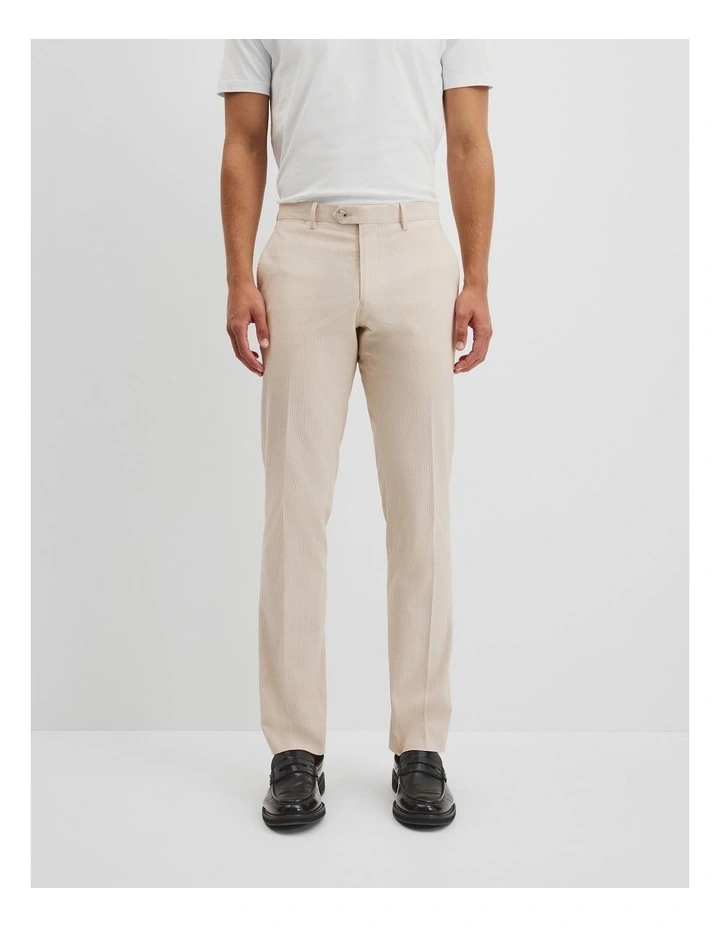 Seersucker Tailored Pant in Sand image 2