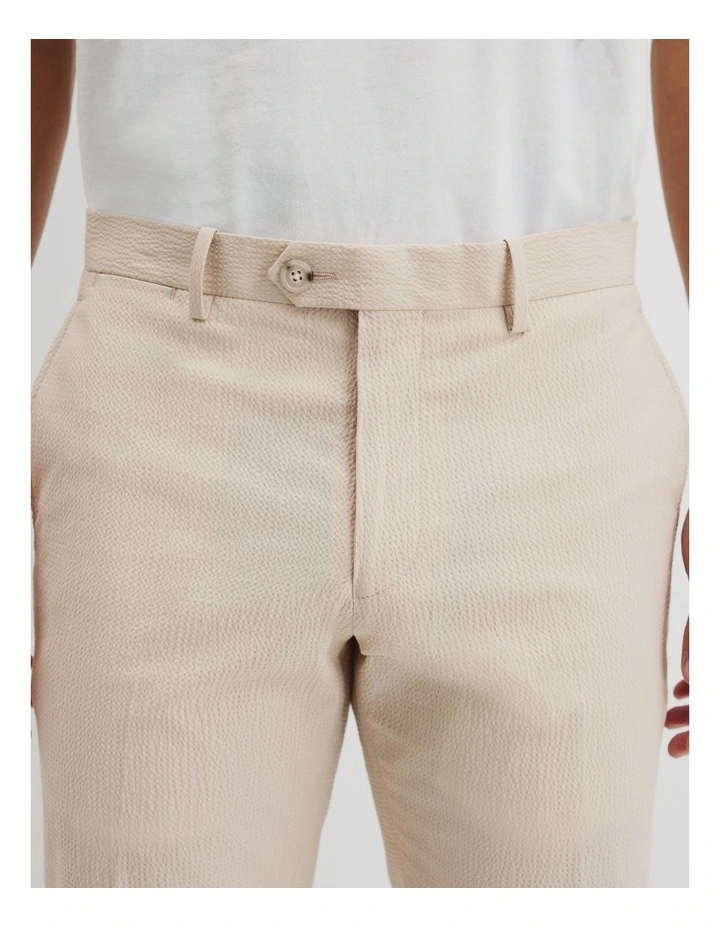 Seersucker Tailored Pant in Sand image 3