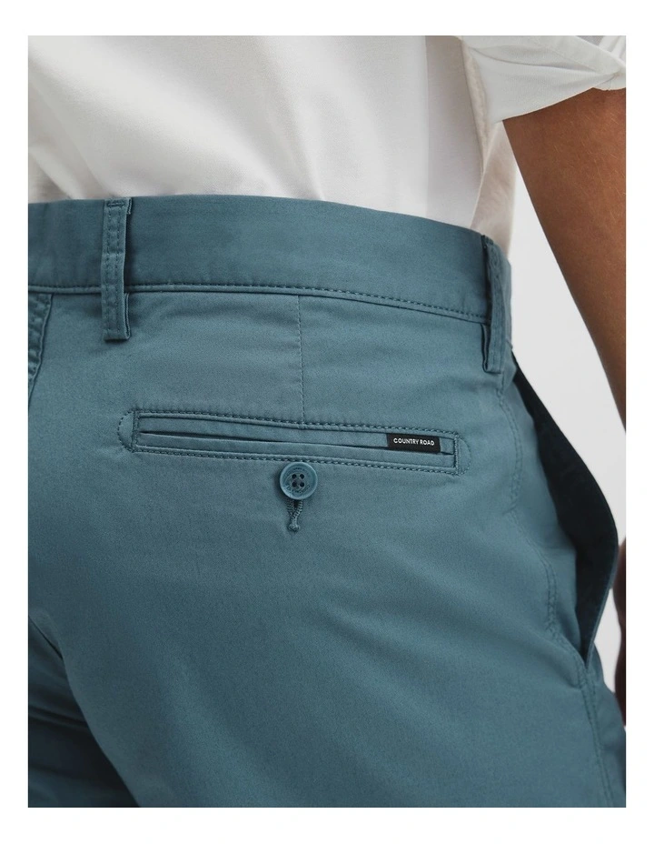Australian Cotton Stretch Chino Short in Bluestone image 3