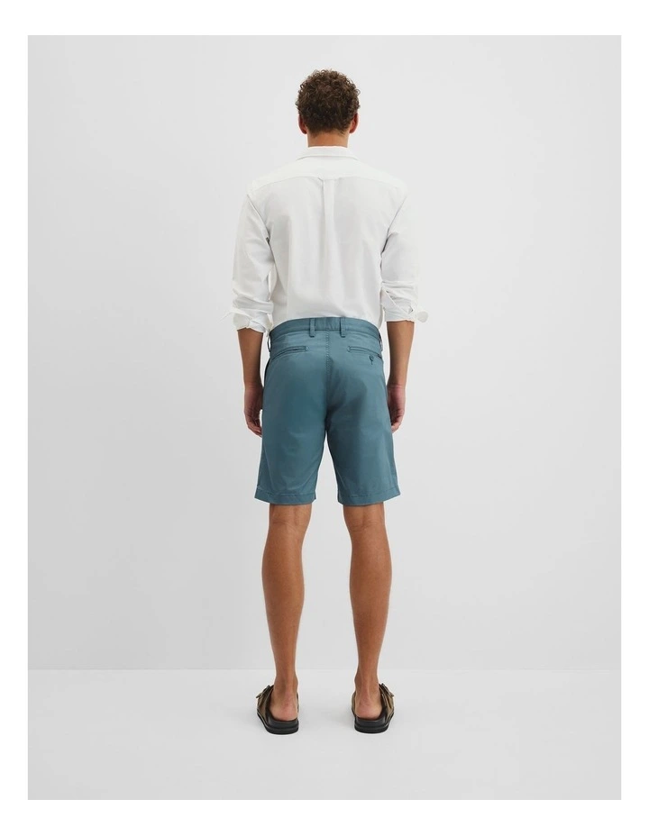Australian Cotton Stretch Chino Short in Bluestone image 4