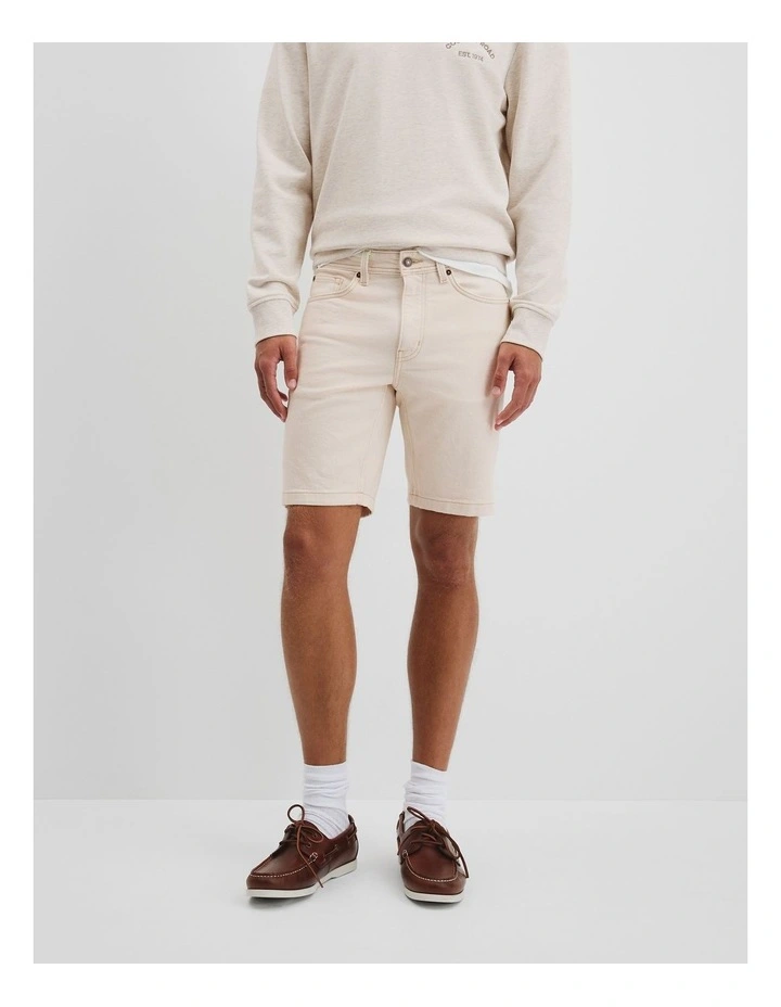 Denim Short in Natural image 2