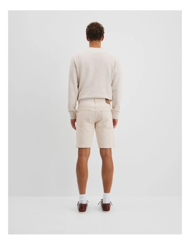 Denim Short in Natural image 4