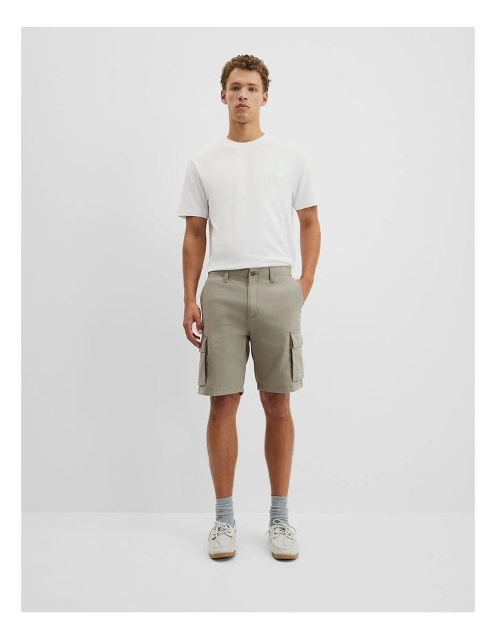 Canvas Cargo Short in Moss image 1