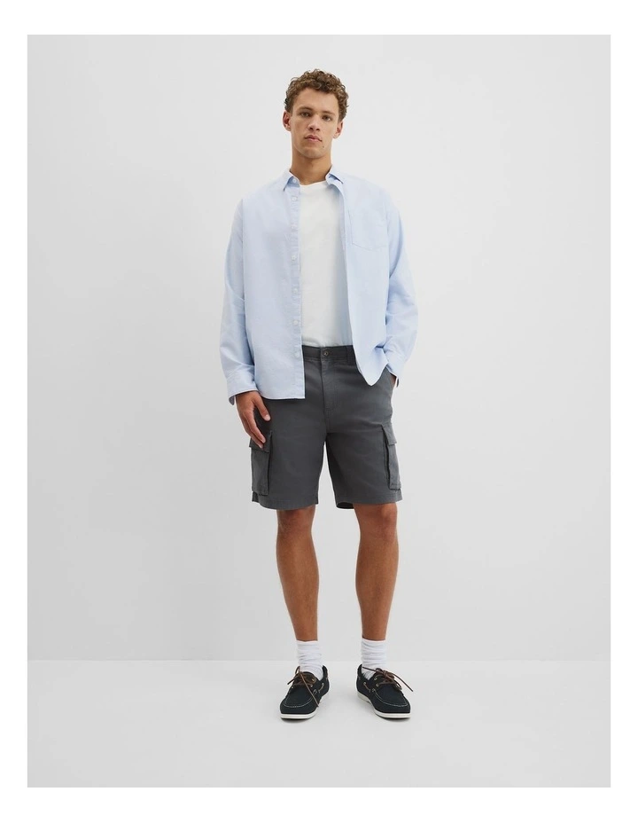 Canvas Cargo Short in Ash Blue image 1