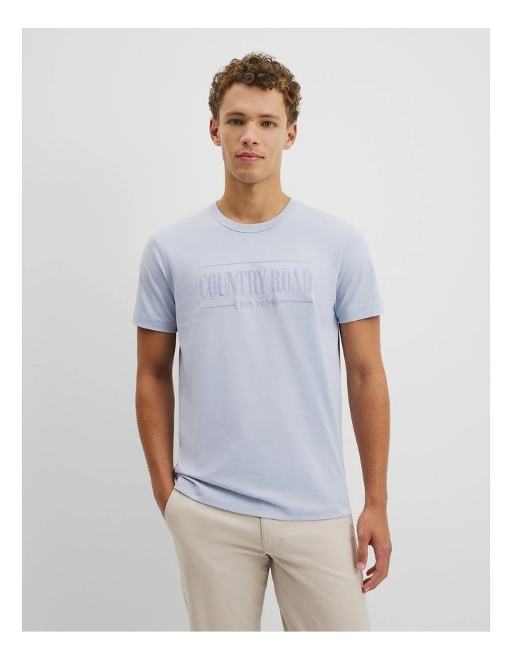 Australian Cotton Heritage T-shirt in Mist image 1